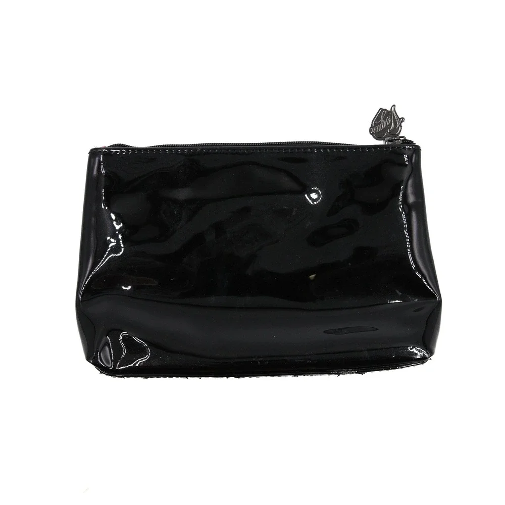 Kat Von D - Black Shimmer Faux Patent Leather Cosmetic Pouch